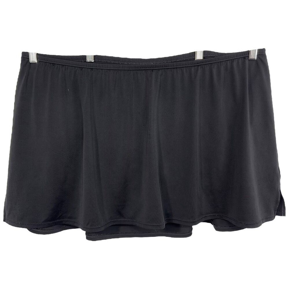 Swim by Cacique Plus Size 28 Bikini Bottom Swimsuit Swim Skirt Black‎ 1589